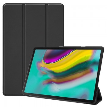 Dirbtinės odos atverčiamas dėklas - juodas (Samsung GALAXY TAB S5E 10.5 (T725/T720) Dirbtinės odos atverčiamas dėklas - juodas (Samsung GALAXY TAB S5E 10.5 (T725/T720)